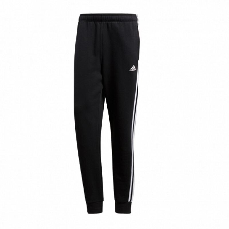 Meeste spordipüksid Adidas Essentials 3S Tapered Cuffed FL M BR3696, mustad hind ja info | Meeste spordiriided | kaup24.ee