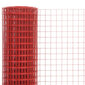 vidaXL kanade traataed teras, PVC kattega 10 x 1 m, punane цена и информация | Aiad ja tarvikud | kaup24.ee