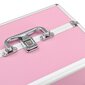 vidaXL jumestuskohver, 22 x 30 x 21 cm, roosa, alumiinium hind ja info | Meigikotid, lauapeeglid | kaup24.ee