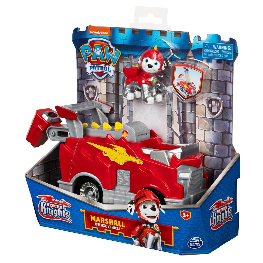 Päästesõiduk ja kujuke Rescue Knights Käpapatrull (Paw Patrol), 6062181/6064446 цена и информация | Poiste mänguasjad | kaup24.ee