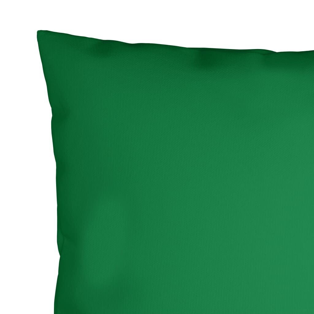 vidaXL dekoratiivpadjad, 4 tk, roheline, 40 x 40 cm kangas цена и информация | Dekoratiivpadjad ja padjakatted | kaup24.ee