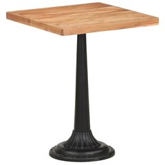 vidaXL bistroolaud, 60 x 60 x 76 cm, akaatsiapuit цена и информация | Садовые столы и столики | kaup24.ee