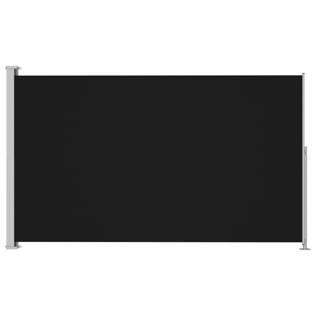 vidaXL lahtitõmmatav terrassi külgsein, 220 x 300 cm, must hind ja info | Päikesevarjud, markiisid ja alused | kaup24.ee