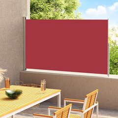 vidaXL lahtitõmmatav terrassi külgsein, 220 x 300 cm, punane цена и информация | Зонты, маркизы, стойки | kaup24.ee