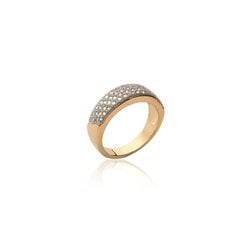 Кольцо с золотым покрытием 750°, произведено во Франции цена и информация | Кольцо | kaup24.ee