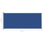 vidaXL lahtitõmmatav terrassi külgsein, 220 x 500 cm, sinine hind ja info | Päikesevarjud, markiisid ja alused | kaup24.ee