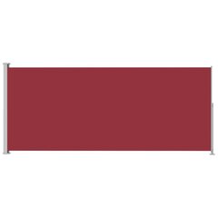 vidaXL lahtitõmmatav terrassi külgsein, 220 x 500 cm, punane цена и информация | Зонты, маркизы, стойки | kaup24.ee