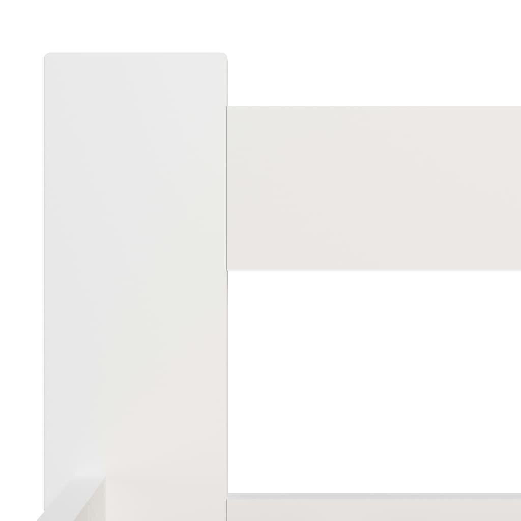 vidaXL voodiraam valge, tugevast männipuidust, 200 x 200 cm hind ja info | Voodid | kaup24.ee