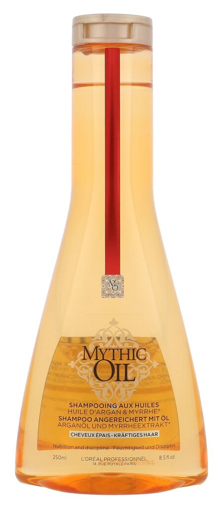 Šampoon paksudele ja rahututele juustele L´Oréal Professionnel Mythic Oil Shampoo Thick Hair, 250 ml цена и информация | Šampoonid | kaup24.ee