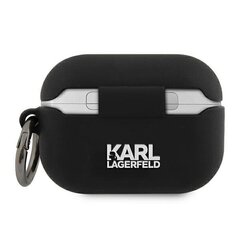 KLACAPSILRSGBK Karl Lagerfeld Rue St Guillaume Silicone Case for Airpods Pro Black hind ja info | Kõrvaklapid | kaup24.ee