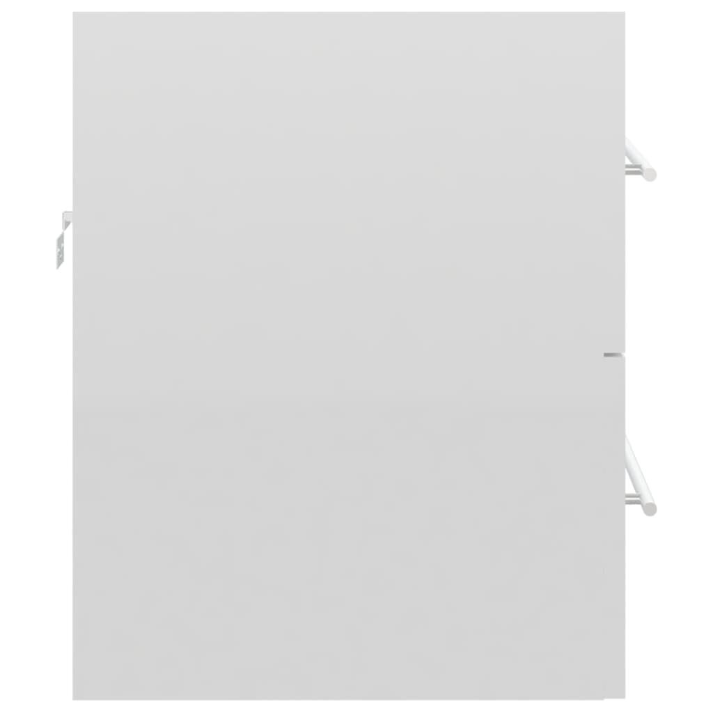 vidaXL valamukapp, kõrgläikega valge, 60x38,5x48 cm, puitlaastplaat hind ja info | Vannitoakapid | kaup24.ee