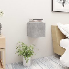 vidaXL öökapid 2 tk, betoonhall, 30,5x30x30 cm, puitlaastplaat цена и информация | Прикроватные тумбочки | kaup24.ee