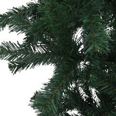 vidaXL tagurpidi kunstkuusk alusega, roheline, 120 cm цена и информация | Искусственные елки | kaup24.ee
