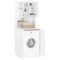 vidaXL pesumasinakapp, kõrgläikega valge hind ja info | Vannitoakapid | kaup24.ee