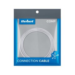 USB kaabel - USB tüüp C REBEL, 50 cm valge цена и информация | Кабели и провода | kaup24.ee