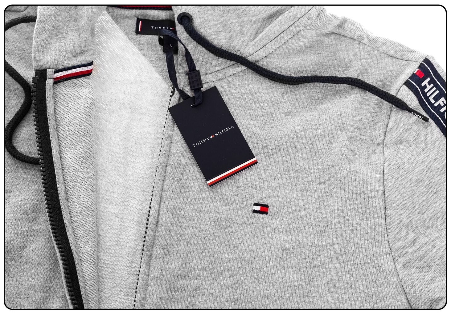 Meeste dressipluus Tommy Hilfiger HOODY LS HWK GRAY UM0UM00708 004 17438 цена и информация | Meeste pusad | kaup24.ee