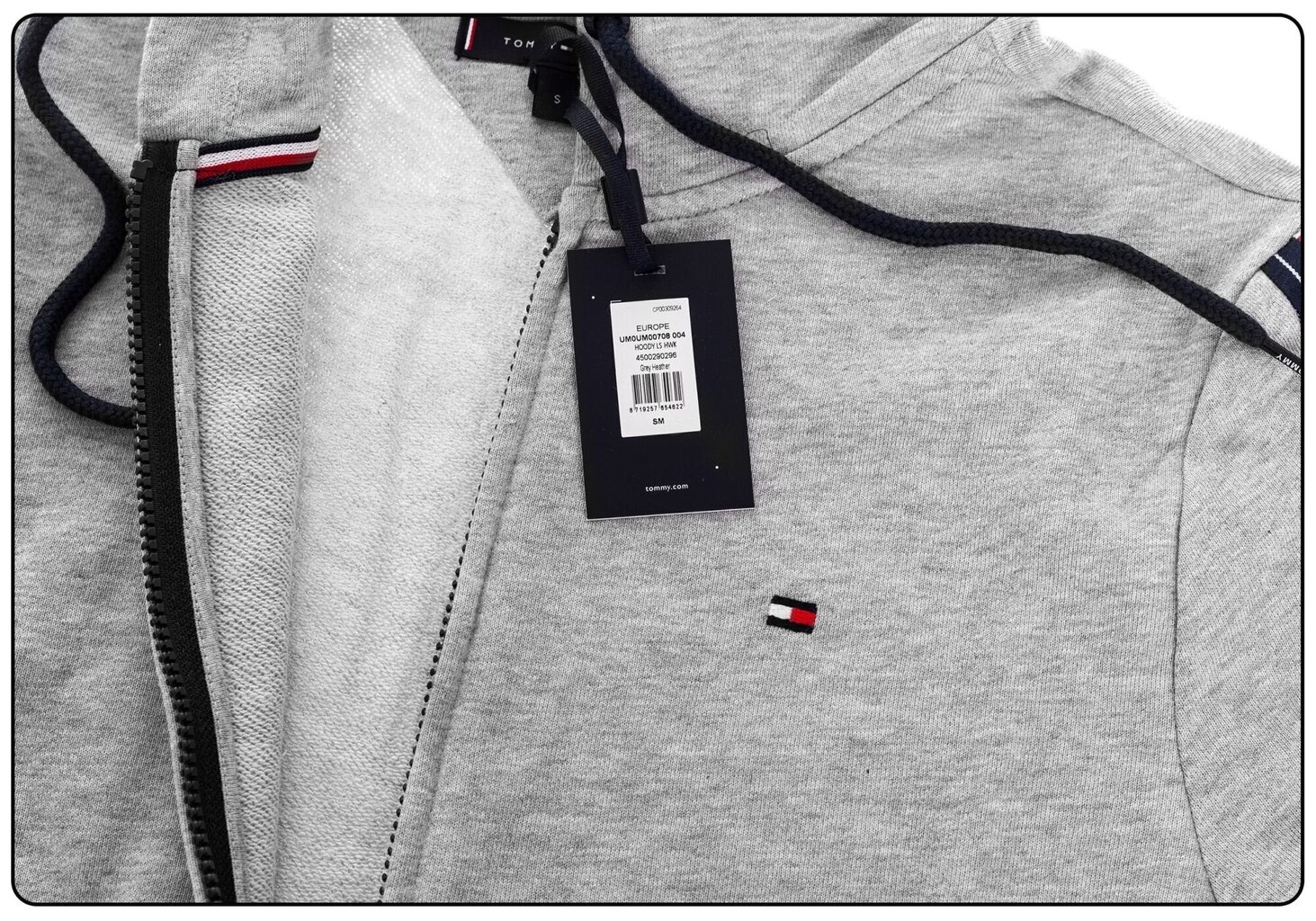 Meeste dressipluus Tommy Hilfiger HOODY LS HWK GRAY UM0UM00708 004 17438 цена и информация | Meeste pusad | kaup24.ee