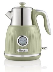 Электрический чайник Swan SK31040GN 1.5 л, зеленый, 3000 Вт цена и информация | Электрочайники | kaup24.ee