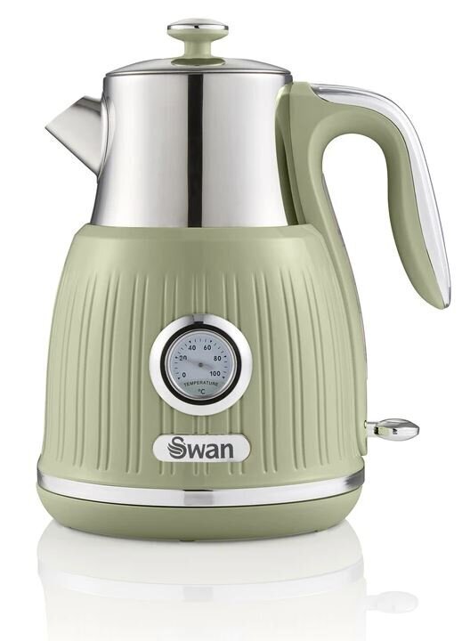 Swan SK31040GN electric kettle 1.5 L Green 3000 W цена и информация | Veekeetjad | kaup24.ee