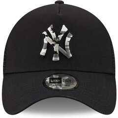 Спортивная кепка New Era Trucker New York Yankees Чёрная цена и информация | Мужские шарфы, шапки, перчатки | kaup24.ee