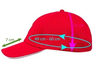 Мужская кепка GUESS TRIANGLE LOGO CAP RED M1YZ57WBN60 G532 35642 цена и информация | Guess Мужские аксессуары | kaup24.ee