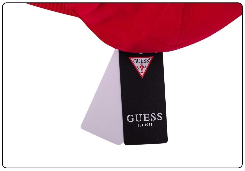 GUESS meeste müts TRIANGLE LOGO CAP RED M1YZ57WBN60 G532 35642 hind ja info | Meeste sallid, mütsid ja kindad | kaup24.ee