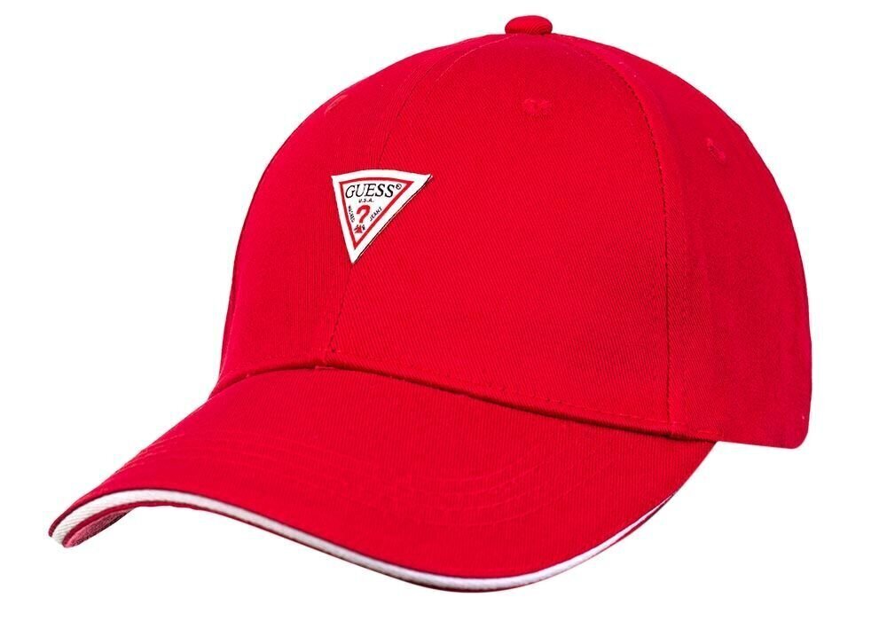 GUESS meeste müts TRIANGLE LOGO CAP RED M1YZ57WBN60 G532 35642 цена и информация | Meeste sallid, mütsid ja kindad | kaup24.ee