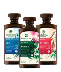 Šampoon kuivadele ja habrastele juustele Farmona Herbal Care su linu 330 ml цена и информация | Шампуни | kaup24.ee