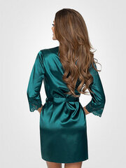 Donna atlassist hommikumantel "Colette Dark Teal" hind ja info | Naiste hommikumantlid | kaup24.ee