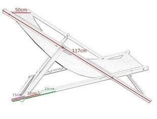 зеленый шезлонг деревянный шезлонг для сада складной с регулировкой высоты цена и информация | Шезлонги | kaup24.ee