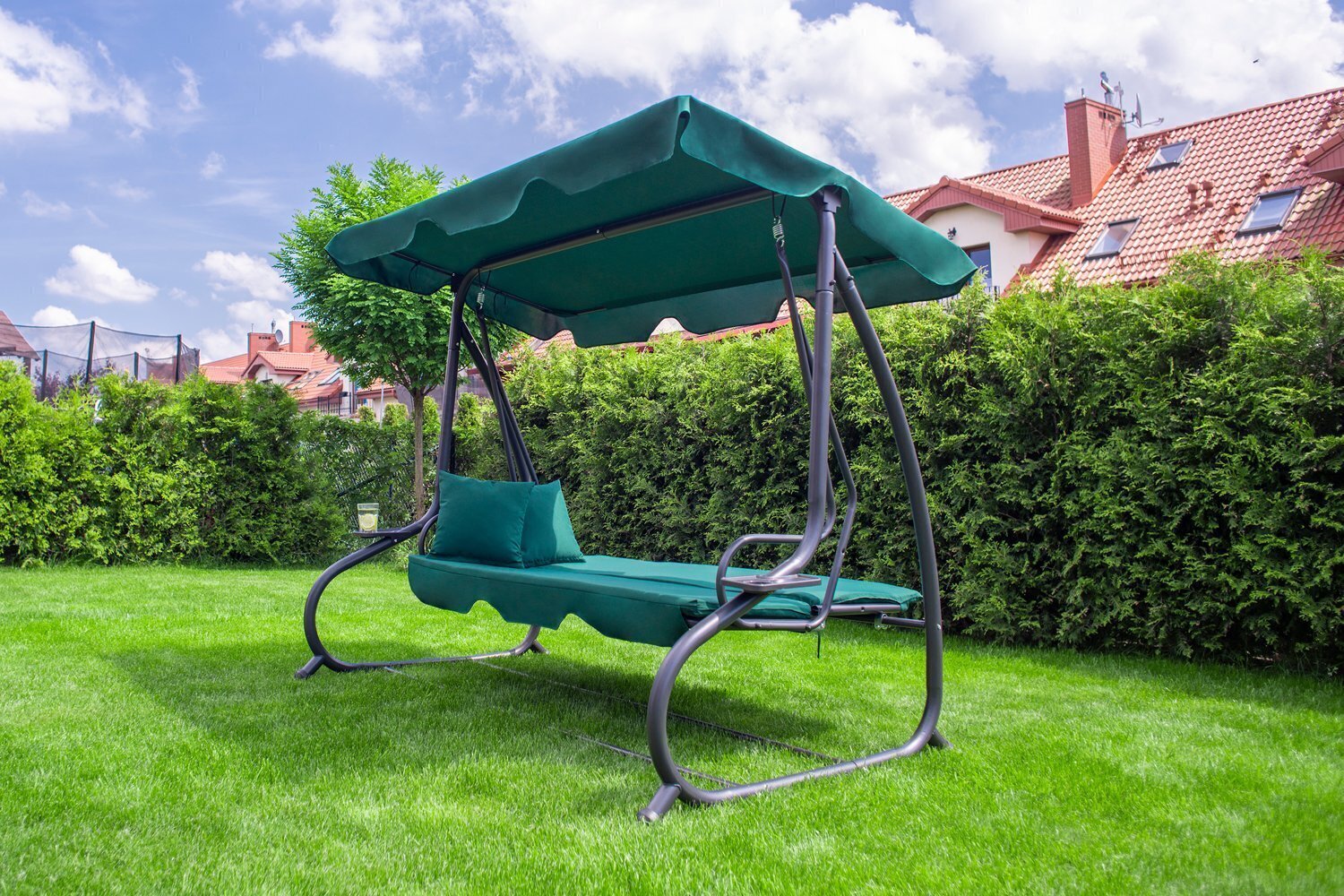 Lahtikäiv aiakiik Funfit Garden Relax Plus, roheline hind ja info | Aiakiiged | kaup24.ee