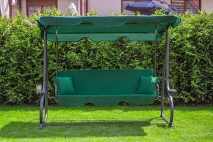 Lahtikäiv aiakiik Funfit Garden Relax Plus, roheline цена и информация | Садовые качели | kaup24.ee