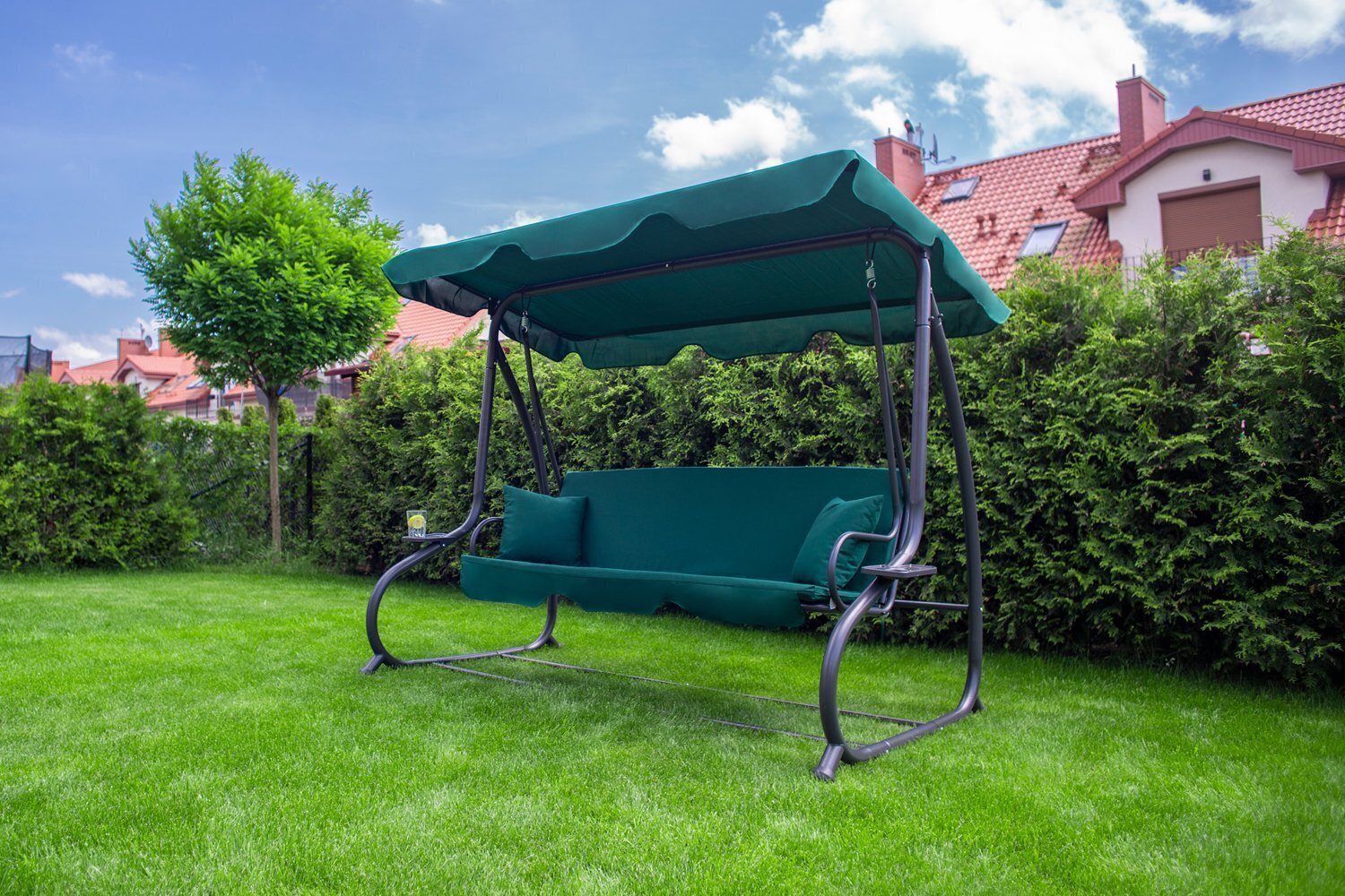 Lahtikäiv aiakiik Funfit Garden Relax Plus, roheline hind ja info | Aiakiiged | kaup24.ee