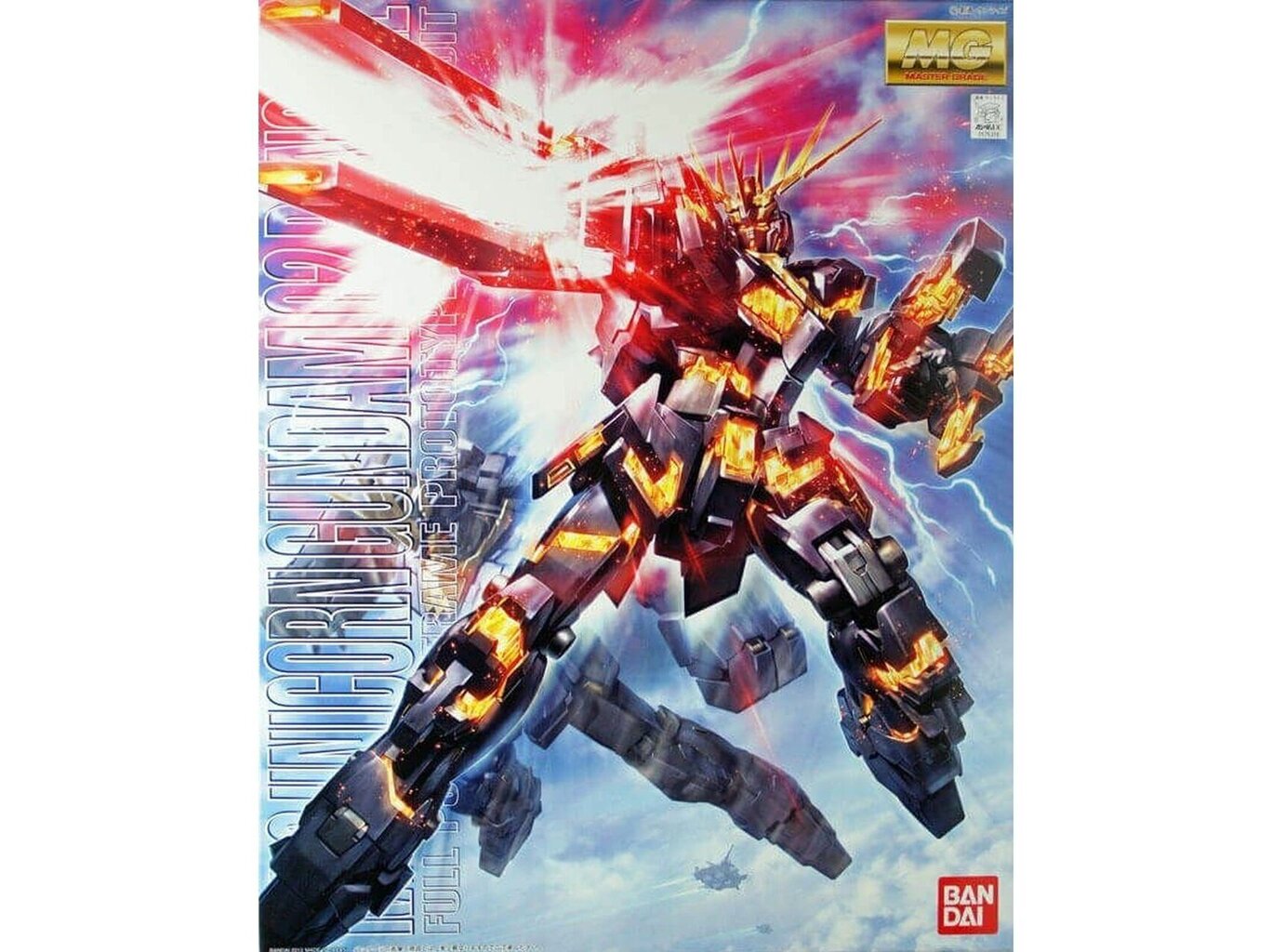 Bandai - mg rx-0 Unicorn Gundam 02 Banshee, 1/100, 63045 цена и информация | Klotsid ja konstruktorid | kaup24.ee