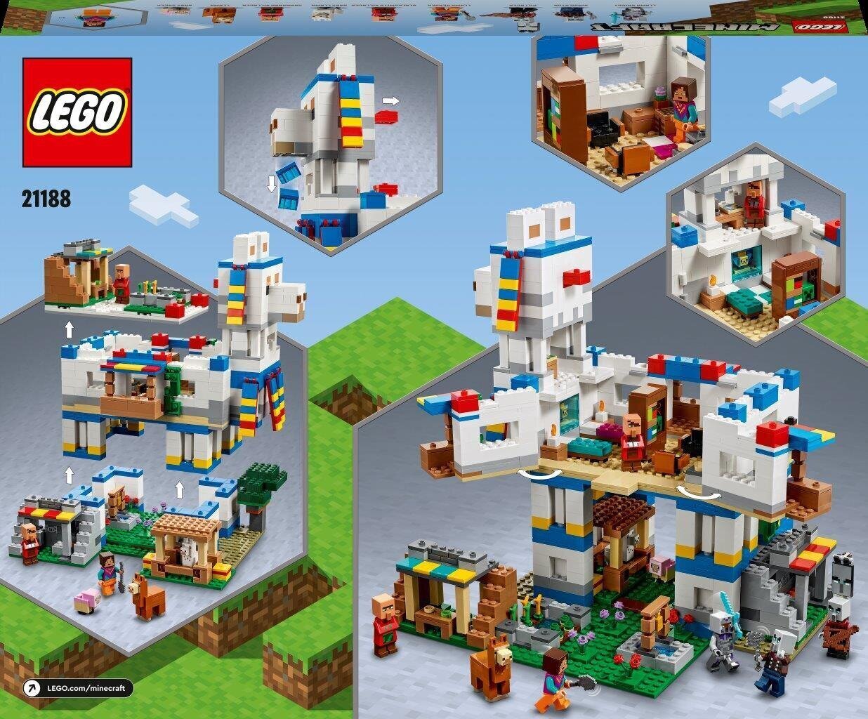 21188 LEGO® Minecraft Laamade küla hind ja info | Klotsid ja konstruktorid | kaup24.ee