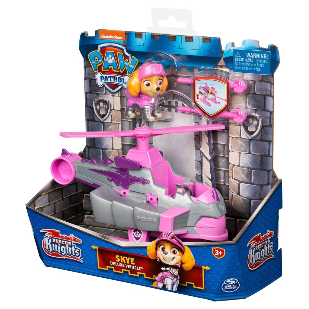 Päästepatrull Rescue Knights Skye koos sõidukiga Käpapatrull (Paw Patrol), 6063586 цена и информация | Poiste mänguasjad | kaup24.ee