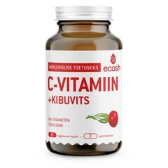 Ecosh C vitamiin Kibuvits 90 kapslit hind ja info | Vitamiinid, toidulisandid, preparaadid tervise heaoluks | kaup24.ee