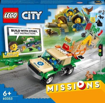 60353 LEGO® City Missions Metsloomade päästemissioonid hind ja info | Kokkupandavad mänguasjad | kaup24.ee
