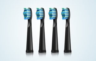 Fairywill 507/508 toothbrush tips (black) цена и информация | Насадки для электрических зубных щеток | kaup24.ee