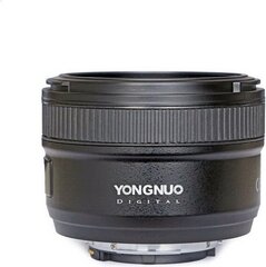 Yongnuo YN 50mm f/1.8 objektiiv Nikonile hind ja info | Objektiivid | kaup24.ee