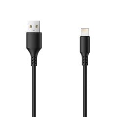 Кабель Setty USB - Lightning, 1.0 м 2А, черный НОВИНКА цена и информация | Borofone 43757-uniw | kaup24.ee