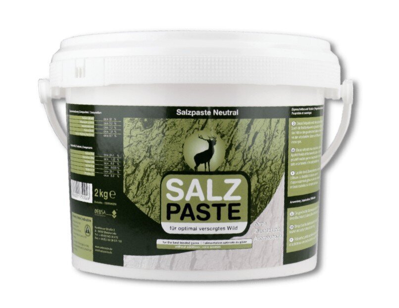 Sool määrimiseks Eurohunt Salz Paste 2 kg neutraalse aroomiga цена и информация | Jahindustarbed | kaup24.ee