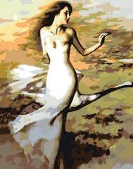 Maalid numbrite järgi "The girl in the white dress" 40 x 50 G KTMK-948843 hind ja info | Maalid numbri järgi | kaup24.ee