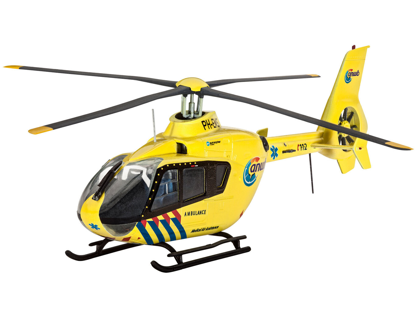 Revell - Airbus Helicopters EC135 ANWB mudeli komplekt, 1/72, 64939 цена и информация | Klotsid ja konstruktorid | kaup24.ee