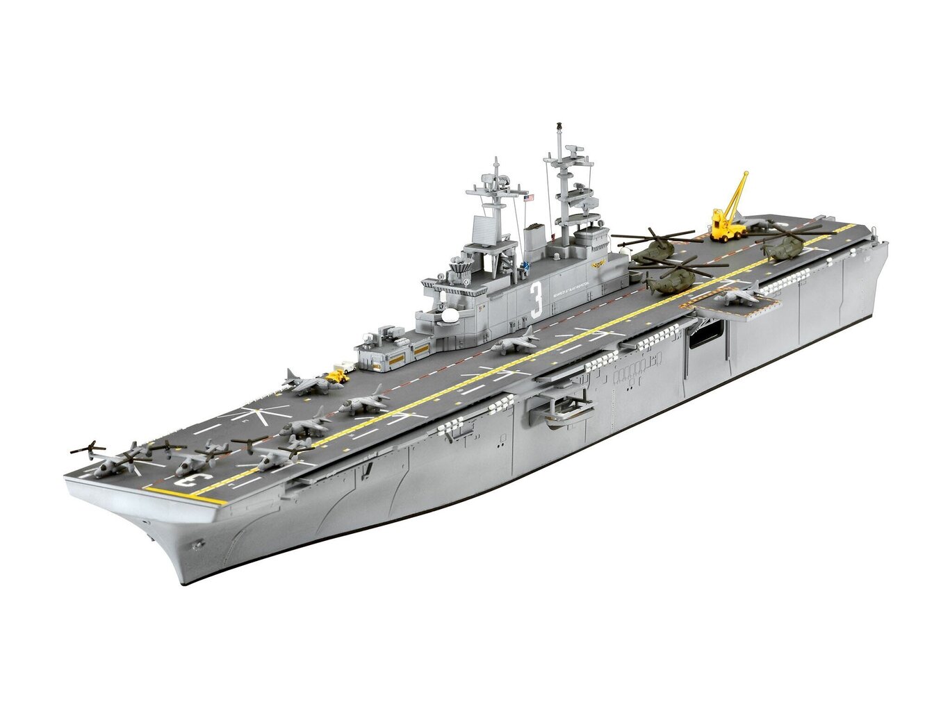 Revell - Assault Carrier USS WASP CLASS mudeli komplekt, 1/700, 65178 цена и информация | Klotsid ja konstruktorid | kaup24.ee