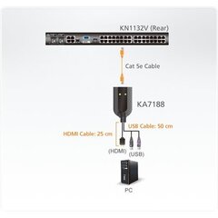 Aten KA7188-AX hind ja info | Lülitid (Switch) | kaup24.ee