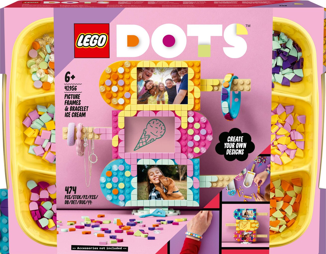 41956 LEGO® DOTS Jäätise pildiraamid ja käevõru hind ja info | Klotsid ja konstruktorid | kaup24.ee