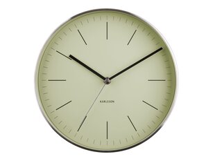 Настенные часы Мини Минимализм, зеленые, 27,5 см цена и информация | Часы | kaup24.ee