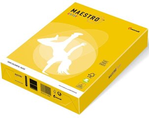 Värviline paber Maestro Color, 160g/m2, A4, 250 lehte, sinep (Mustard) цена и информация | Тетради и бумажные товары | kaup24.ee