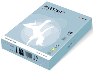 Värviline paber Maestro Color, 80g/m2, A3, 500 lehte, tumesinine (Iceblue) hind ja info | Vihikud, märkmikud ja paberikaubad | kaup24.ee